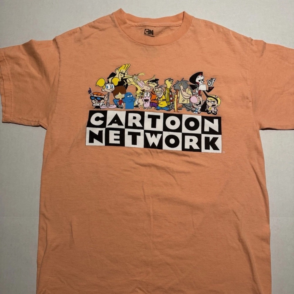 Cartoon Network Character Tee, Coral Colored‎ Medium T-shirt #834